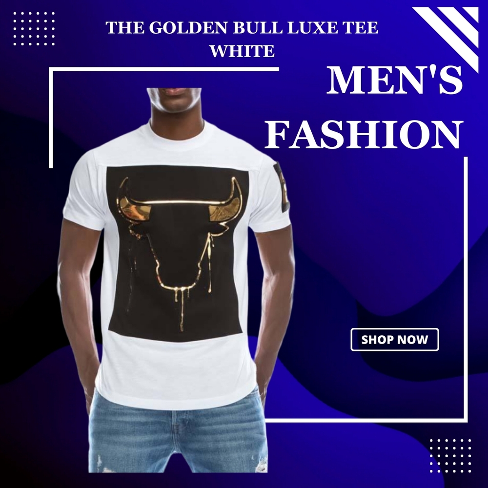 Golden Bull Luxe Tee - WHITE